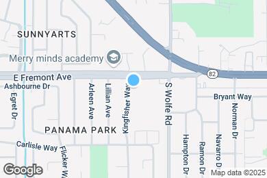Map image of the property - 880 E Fremont Ave