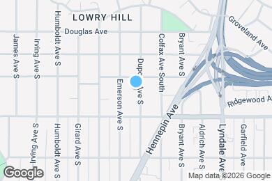 Map image of the property - 1912 DuPont Ave S
