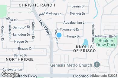 Map image of the property - 12576 Tealsky Dr