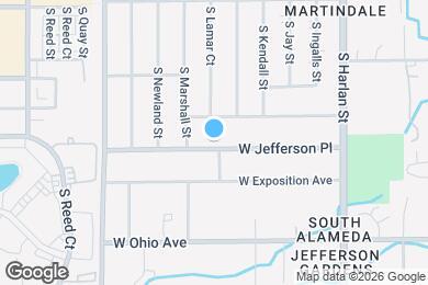 Map image of the property - 6405 W Jefferson Pl