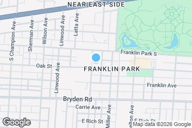 Map image of the property - 1436 Oak St