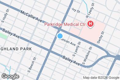 Map image of the property - 2106 Duncan Ave