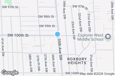 Map image of the property - 10007 35th Ave SW