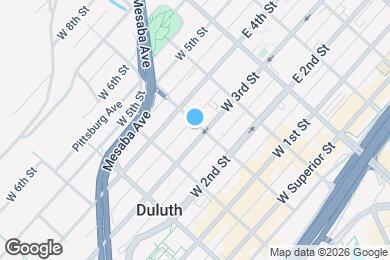 Map image of the property - 201 W 3rd St