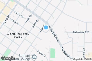 Map image of the property - 610 E Vine St