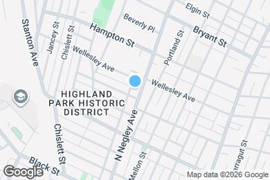 Map image of the property - 935 N Negley Ave