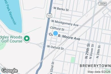 Map image of the property - 3204 Cecil B. Moore Ave