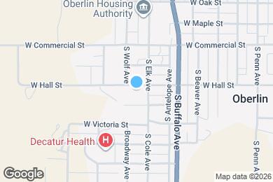 Map image of the property - 708 W Hall St