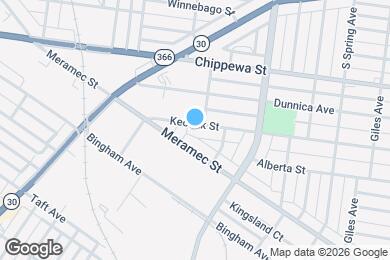 Map image of the property - 4006 Keokuk St