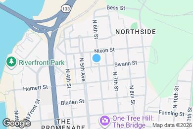 Map image of the property - 521 Swann St