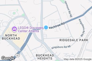 Map image of the property - 3645 Peachtree Rd NE