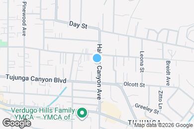 Map image of the property - 10043 Haines Canyon Ave