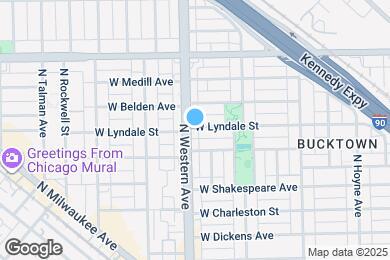 Map image of the property - 2227 N Western Ave