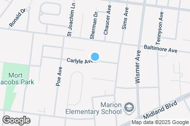 Map image of the property - 9946 Carlyle Ave
