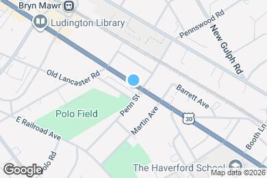 Map image of the property - 608 W Lancaster Ave