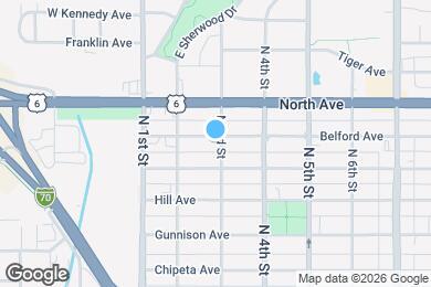 Map image of the property - 261 Belford Ave