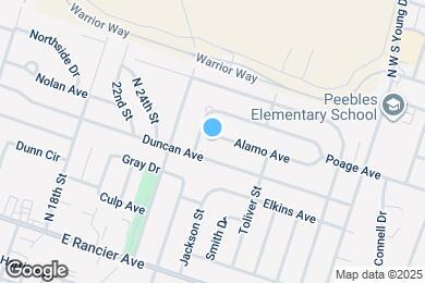 Map image of the property - 1508 Alamo Ave