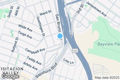 Map image of the property - 3624 San Bruno Ave
