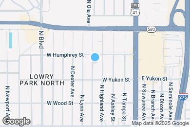 Map image of the property - 8719 N Ola Ave