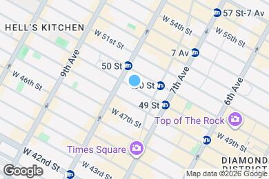 Map image of the property - 250 W 49th St
