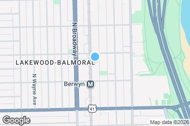 Map image of the property - 5340 N Winthrop Ave