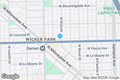 Map image of the property - 1902 W North Ave