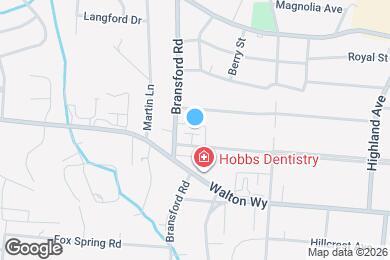 Map image of the property - Bransford Apartments