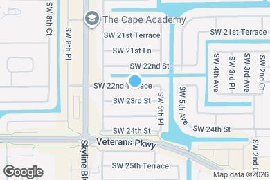 Map image of the property - 614 SW 22nd Terrace