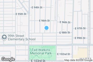 Map image of the property - 9726 Zamora Ave