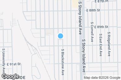 Map image of the property - 8938 S Blackstone Ave