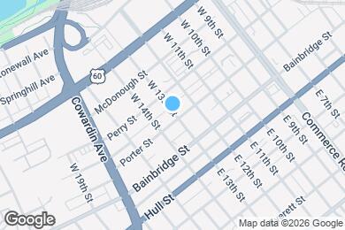 Map image of the property - 1301 Porter St