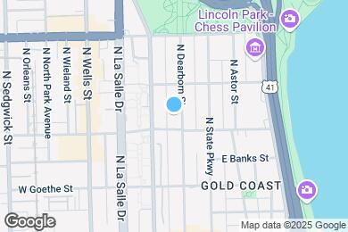 Map image of the property - 1424 N Dearborn St