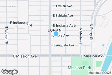 Map image of the property - 918 E Nora Ave