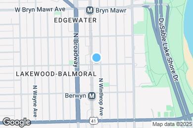 Map image of the property - 1114 W Balmoral Ave