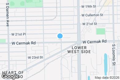 Map image of the property - 1700 W Cermak Rd