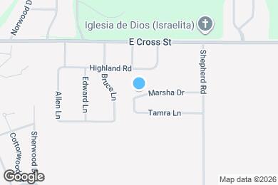 Map image of the property - 2608 Marsha Dr