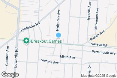 Map image of the property - 3710 Hyde Park Ave