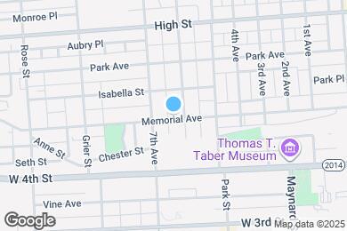 Map image of the property - 1044 Memorial Ave