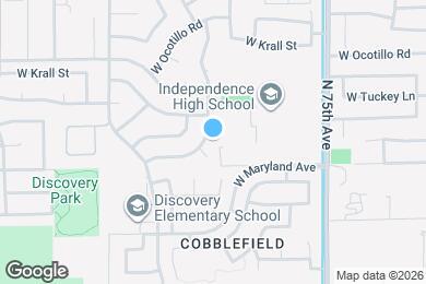 Map image of the property - 6615 N 77th Dr