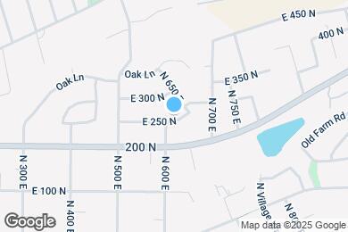 Map image of the property - 615 E 250 N