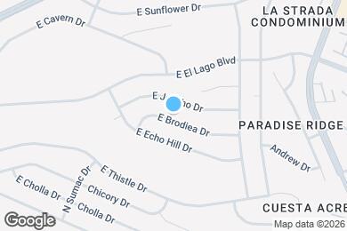 Map image of the property - 15848 E Brodiea Dr