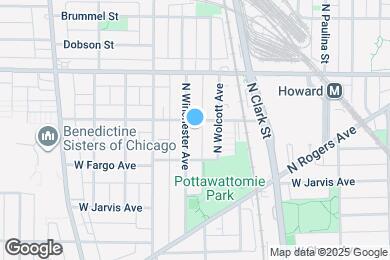 Map image of the property - 7431 N Winchester Ave