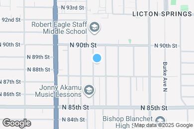 Map image of the property - 8820 Stone Ave N