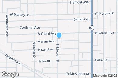 Map image of the property - 838 N Metcalf St