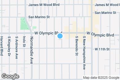 Map image of the property - 1037 Dewey Ave