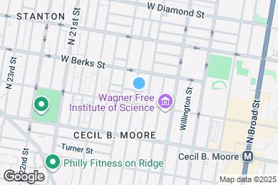 Map image of the property - 1811 N Gratz St