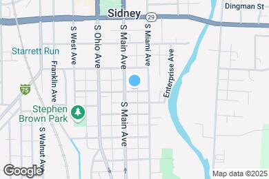 Map image of the property - 210 E Dallas St