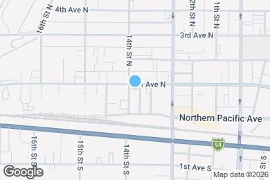 Map image of the property - 1344 1st Ave N