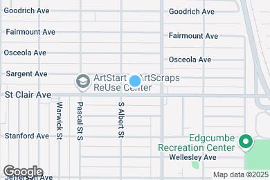 Map image of the property - 1381 Saint Clair Ave