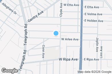 Map image of the property - 211 W Arlee Ave
